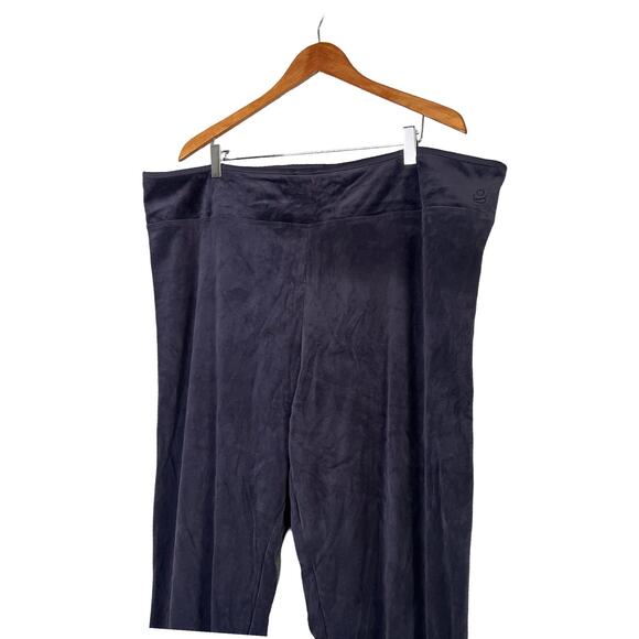 A293100 CUDDL DUDS Double Plush Velour Leggings Carbon Grey 1X - Picture 2 of 7